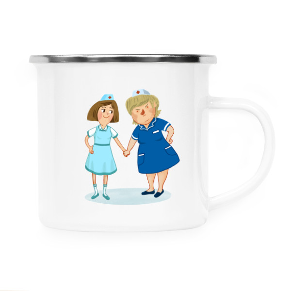 Plecháček - nerezový lem s potiskem Hrníček Blíženec