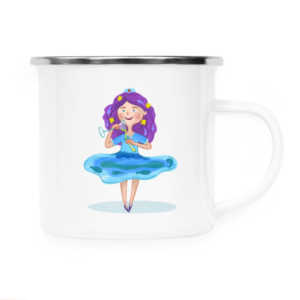 Plecháček - nerezový lem s potiskem Hrníček Vodnář