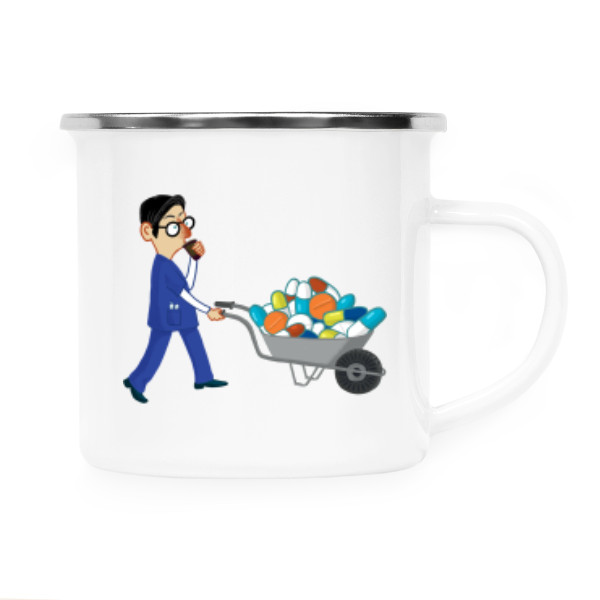 Plecháček - nerezový lem s potiskem Podávání léků